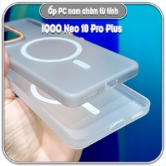 Ốp PC mỏng cho iQOO Neo 10 Pro Plus, có nam châm sạc từ tính