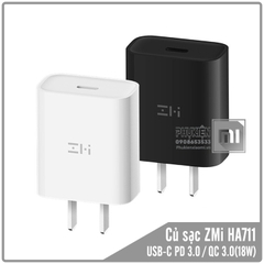 Củ sạc nhanh ZMi HA711 USB-C QC 3.0 / PD 3.0 (18W)