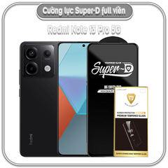 Cường lực Redmi Note 13 Pro 5G Super D Full viền Đen MIETUBL