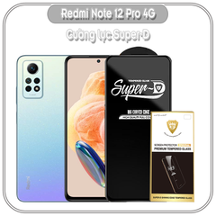Cường lực Redmi Note 12 Pro 4G Super D Full viền Đen MIETUBL