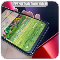 Miếng Dán PPF Mặt Trước Cho Xiaomi Redmi Note 11 - 11S - 11 Pro 4G 5G - 11 Pro Plus, Trong Suốt - Nhám - Nhìn Trộm
