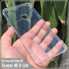 Ốp lưng Xiaomi Mi 8 Lite Trong Suốt Chống Sốc