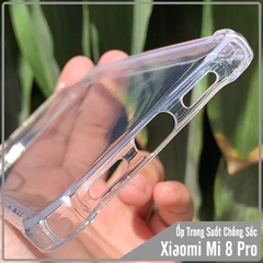 Ốp lưng Xiaomi Mi 8 Pro Trong Suốt Chống Sốc