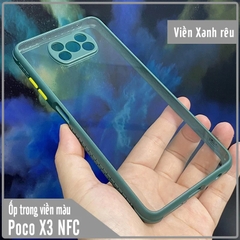 Ốp lưng cho Xiaomi Poco X3 NFC - X3 PRO trong viền màu che camera 4 Gốc chống sốc