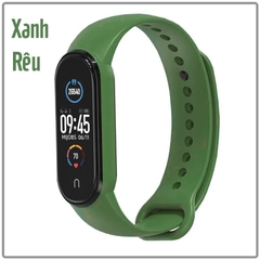 Dây cao su thay thế cho Xiaomi Miband 7 - Miband 5 - Miband 6 trơn nhiều màu hãng Mijobs