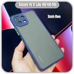 Ốp lưng cho Xiaomi Mi 11 Lite NE-4G-5G nhám viền màu che camera