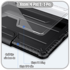 Bao da cho Xiaomi Pad 5 - 5 Pro 11 inch Nillkin Bumper Pro Leather Case - Hàng chính hãng