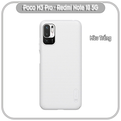 Ốp lưng cho Xiaomi Poco M3 Pro - Redmi Note 10 5G Frosted Shield nhựa PC cứng Nillkin , Vân nhám , chống vân tay.