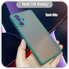 Ốp lưng cho Xiaomi Redmi K40 Gaming nhám viền màu che camera