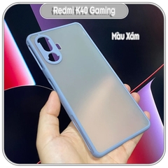 Ốp lưng cho Xiaomi Redmi K40 Gaming nhám viền màu che camera