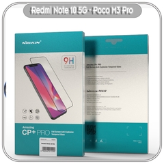 Kính cường lực Nillkin CP+ PRO cho Xiaomi Poco M3 Pro - Redmi Note 10 5G FULL viền đen