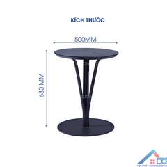 Bàn cafe D50 màu đen -BCF 62