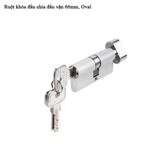 Ruột khóa Häfele 1 đầu chìa, 1 đầu vặn oval dài 66mm 916.63.621