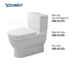 Bồn cầu hai khối Duravit Starck 3 - 588.46.402