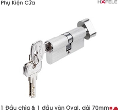 uột Khóa 1 Đầu Chìa 1 Đầu Vặn 70mm Hafele 916.96.315