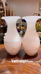 Cặp lục bình chiêu hút tài lộc đá thach anh hồng 19cm