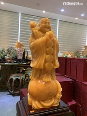 Thần tài di lặc chúc phúc ngọc hoàng long 73cm