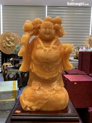 Thần tài di lặc đá quý ngọc hoàng long 63cm