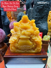 Thần Tài Di Lặc Ngọc Hoàng Long 25cm