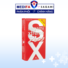 Hộp 10 chiếc bao cao su Sagami Extreme Feel Long
