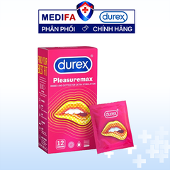Hộp 12 chiếc bao cao su Durex Pleasuremax