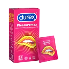 Hộp 12 chiếc bao cao su Durex Pleasuremax