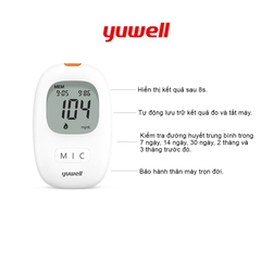Máy đo đường huyết Yuwell Accusure 710 (Kèm 10 kim & 10 que thử)