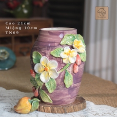 Bình Đắp Hoa Vuốt Tay Độc Bản - TN69