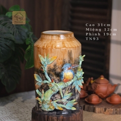 Dáng Trụ Đắp Chú Chim Vuốt Tay Độc Bản - TN93