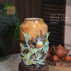 Dáng Trụ Đắp Chú Chim Vuốt Tay Độc Bản - TN93