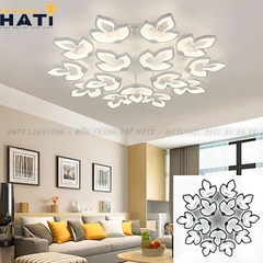 Đèn ốp trần led hình lá phong 15 cánh