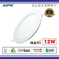 Đèn âm trần tròn siêu mỏng MPE RPL 12w