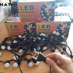 Đèn led bi đục dây đen không chớp