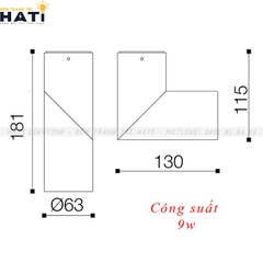 Đèn rọi ngồi Carina 9w/16w