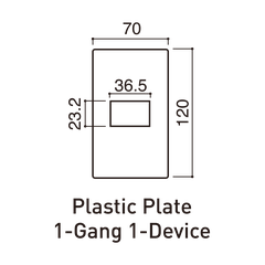 Mặt dùng cho 1 thiết bị