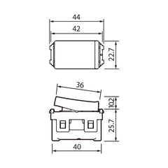 Công tắc D (2 tiếp điểm)