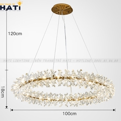 Đèn thả pha lê Cristiana