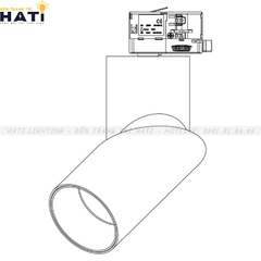 Đèn rọi ray nhôm Carina 9w/16w