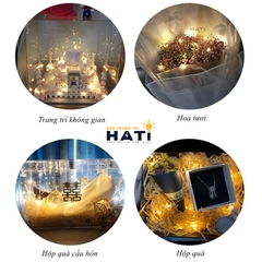 Đèn led đom đóm Fairy light dùng pin trang trí decor phòng