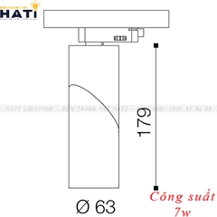 Đèn rọi ray nhôm Carina 9w/16w