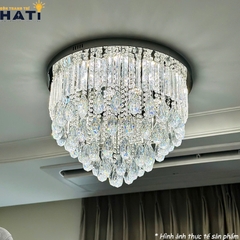 Đèn ốp trần pha lê tròn Natalia