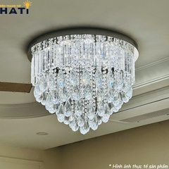 Đèn ốp trần pha lê tròn Natalia