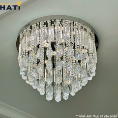 Đèn ốp trần pha lê tròn Natalia