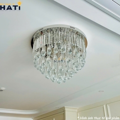 Đèn ốp trần pha lê tròn Natalia
