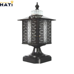 Đèn trụ cổng cao Anlet màu đen