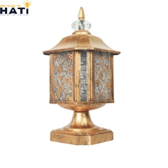 Đèn trụ cổng cao Belly màu vàng