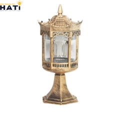 Đèn trụ cổng cao Densi màu vàng