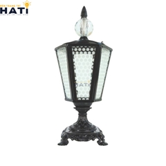 Đèn trụ cổng cao Dorite màu đen