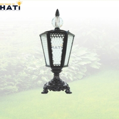 Đèn trụ cổng cao Dorite màu đen