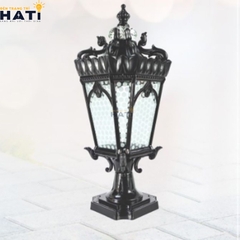 Đèn trụ cổng cao Peridot màu đen